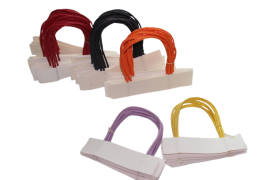 Single twist paper handles Single twist paper handles